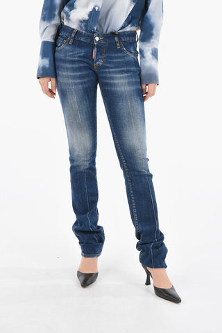 Dark-washed SHARPEI Denims with Bleanched Effect 18cm