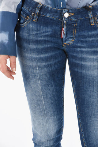 Dark-washed SHARPEI Denims with Bleanched Effect 18cm