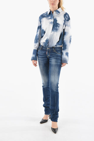 Dark-washed SHARPEI Denims with Bleanched Effect 18cm