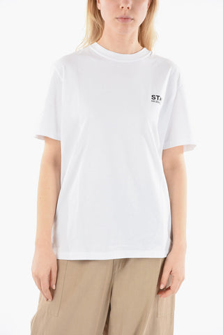 STAR Crewneck T-shirt with Logo Print