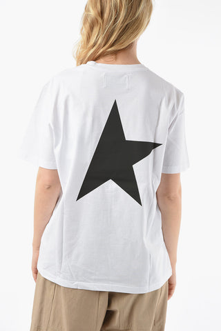STAR Crewneck T-shirt with Logo Print