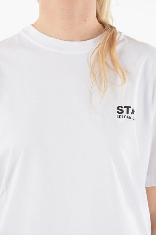 STAR Crewneck T-shirt with Logo Print