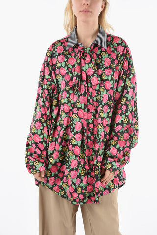 Ribbon Neck Reversible Shirt