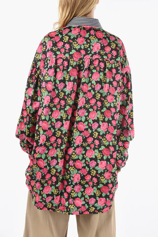Ribbon Neck Reversible Shirt