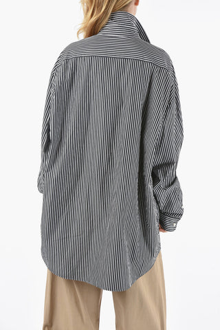 Ribbon Neck Reversible Shirt