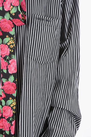 Ribbon Neck Reversible Shirt