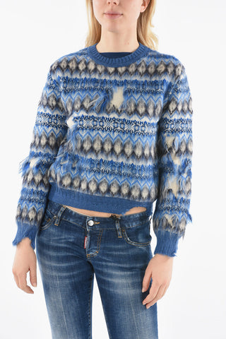 MM0 Maglia in Misto Lana Effetto Vintage