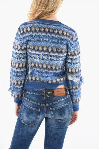 MM0 Maglia in Misto Lana Effetto Vintage