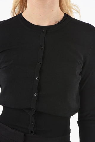 Set Cardigan e Top a Tinta Unita 