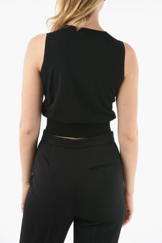 Set Cardigan e Top a Tinta Unita 