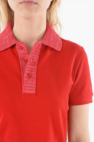 Short sleeve Polo Shirt with Contrasting Collar