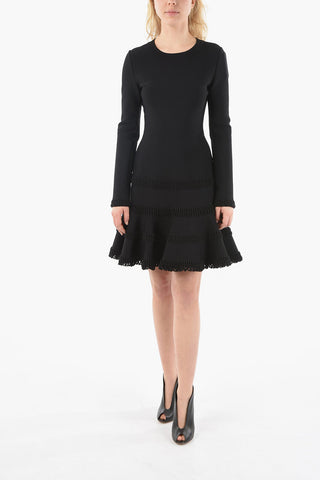 Vestito in Maglia con Dettagli Ricamati