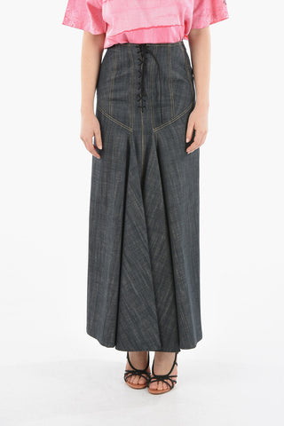 Gonna in Denim con Laccetti Corsetto