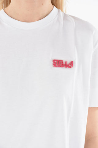 Crew-neck Applied Logoed T-shirt with Dry Cleaning