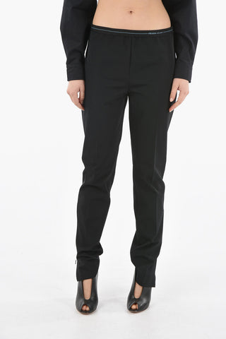 Leggings With Elastic Band And Zip Closure