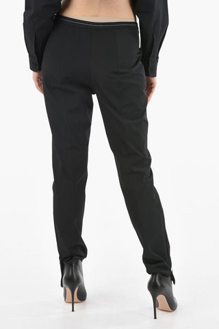 Leggings With Elastic Band And Zip Closure