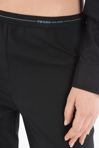 Leggings With Elastic Band And Zip Closure