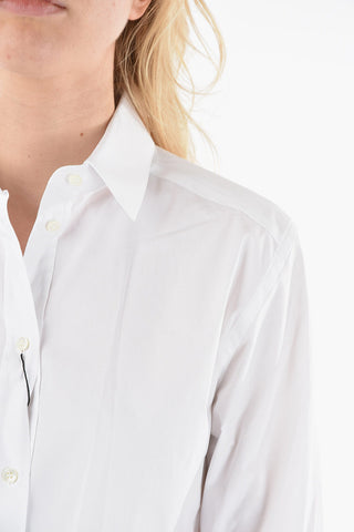 Solid Color Stretch Cotton Shirt