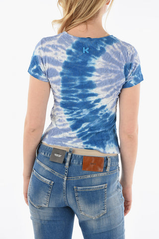 Tie-Dye Effect Crew-neck T-Shirt