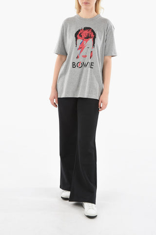 JUNYA WATANABE Crew-neck T-shirt with Printed BOWIE