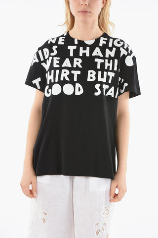MM1 Contrasting Printed Cotton T-Shirt