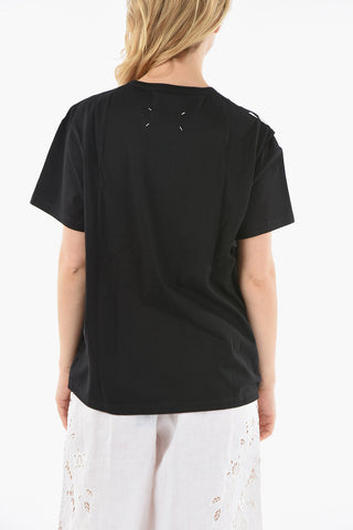 MM1 Contrasting Printed Cotton T-Shirt