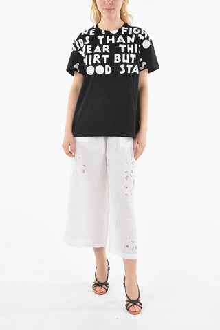 MM1 Contrasting Printed Cotton T-Shirt