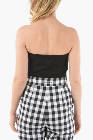Top Bustier con Dettaglio Lace-up