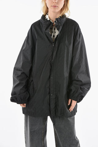 Giacca a Vento UNISEX Oversize in Nylon con Stampa Monogram