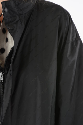 Giacca a Vento UNISEX Oversize in Nylon con Stampa Monogram