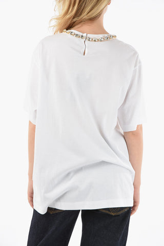 Crystals Neckline JLO Printed T-shirt