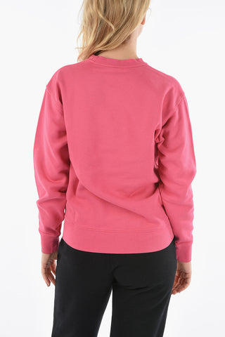 Brushed Cotton Crew-neck Sweatshirt with Bandana Motif