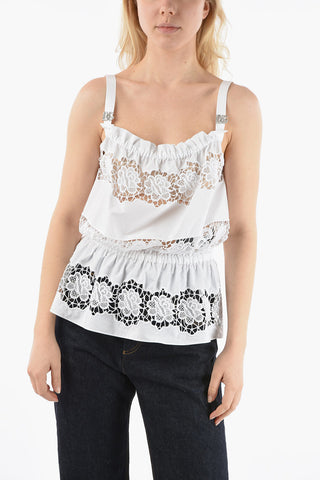 Crochet Details Sleeveless Top