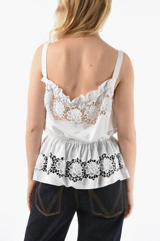 Crochet Details Sleeveless Top