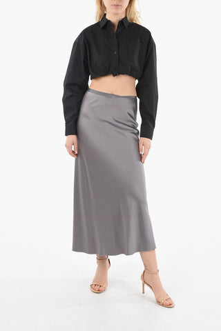ARTISANAL Satin Midi Skirt