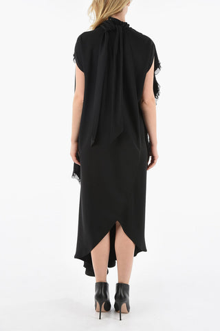 Ribbon Neck Sleeveless Long Dress