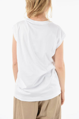 Embroidered Maxi Written Logoed T-shirt