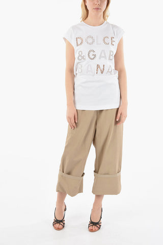 Embroidered Maxi Written Logoed T-shirt