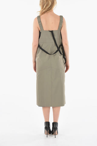 ACRONYM Nylon-taffeta Utility Midi Dress with Adjustable Straps