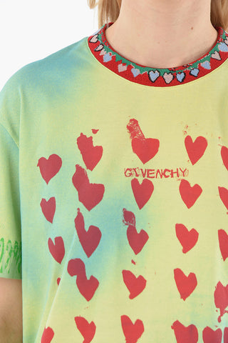 Printed T-shirt With Embroidered Crewneck