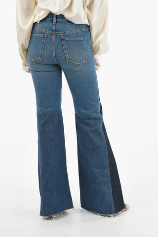 Raw Cut Bottom Flared Fit Jeans 34cm