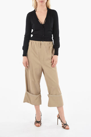 V-Neck Cropped Cardigan