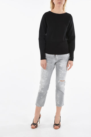 Wool Blend Crewneck Sweater