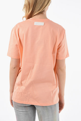  Crew-neck T-shirt with Gel Logo