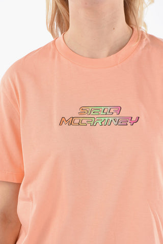  Crew-neck T-shirt with Gel Logo