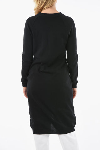 COUTURE! Virgin-wool Cardigan Dress with Teddy Bear Buttons