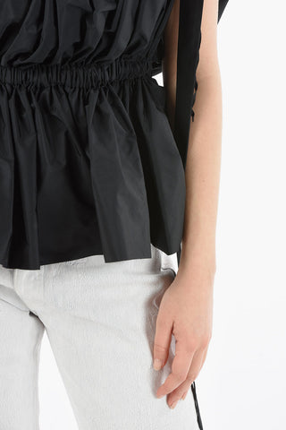Ruffle Boat Neck Top
