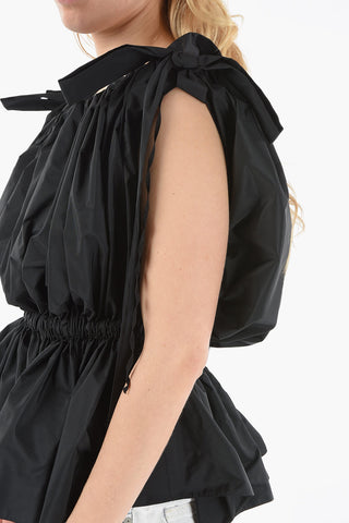 Ruffle Boat Neck Top