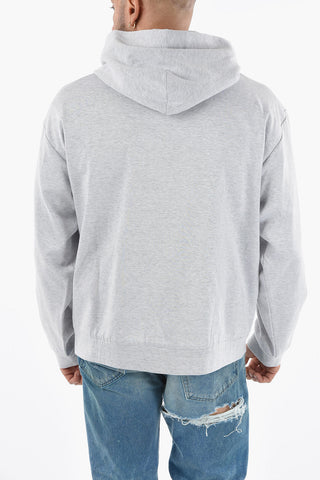 Hooded LOVE PEACE & JOY Sweatshirt Detailed with Patches