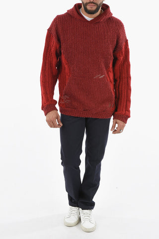 Aran Detail CABLE Hooded UNISEX Pullover